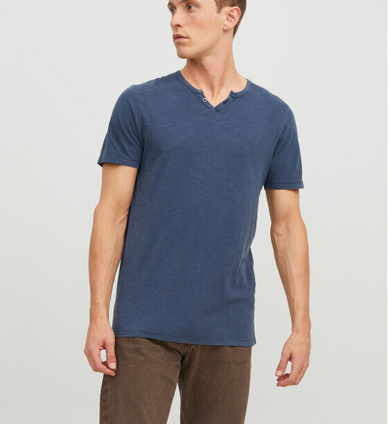Jack&Jones Тишърт Split 12164972 Тъмносин Standard Fit за Мъже цена