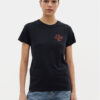 Lee Тишърт Small Logo 112350198 Черен Regular Fit за Жени цена