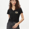 Liu Jo Тишърт TA4203 JS003 Черен Regular Fit за Жени цена