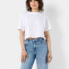 Noisy May Тишърт Alena 27023863 Бял Cropped Fit за Жени цена