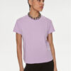 Patrizia Pepe Тишърт 2M4373/J111-M495 Виолетов Regular Fit за Жени цена