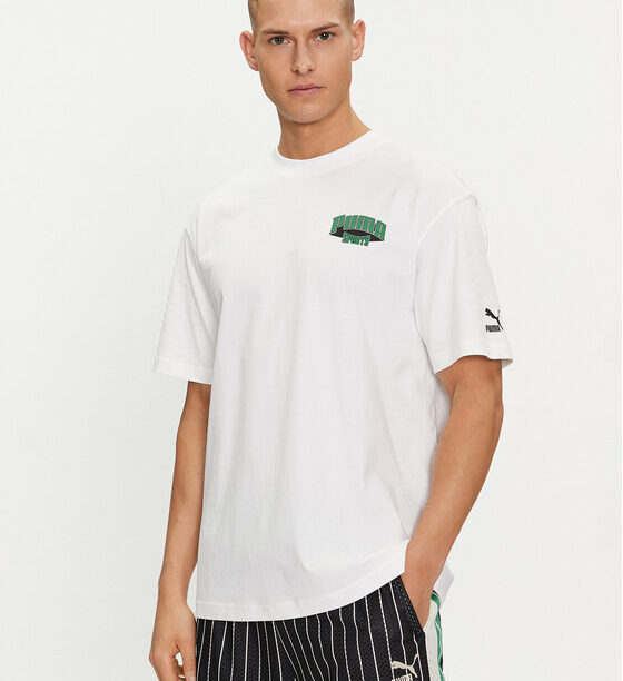 Puma Тишърт For The Fanbase Graphic 624395 Бял Relaxed Fit за Мъже цена