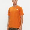 The North Face Тишърт Redbox NF0A87NV Оранжев Regular Fit за Мъже цена