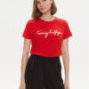 Tommy Hilfiger Тишърт Signature WW0WW41674 Червен Regular Fit за Жени цена