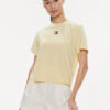 Tommy Jeans Тишърт Badge DW0DW17391 Жълт Boxy Fit за Жени цена