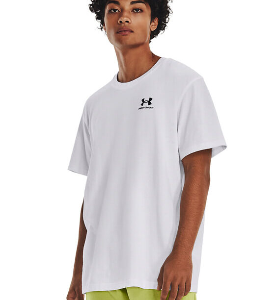 Under Armour Тишърт Ua Logo Emb 1373997 Бял Relaxed Fit за Мъже цена