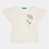 United Colors Of Benetton Тишърт 3096G10DY Екрю Regular Fit за Момичета цена