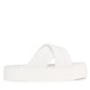 Tommy Jeans Чехли Tjw Lettering Flatform Sandal EN0EN02465 Екрю за Жени цена