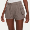 Brave Soul Шорти от плат LSRT-272ELAINEGR Сив Straight Fit за Жени цена