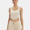 Juicy Couture топ Camina JCWCT23305 Бежов Slim Fit за Жени цена
