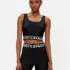 Just Cavalli топ 76PAM204 Черен Slim Fit за Жени цена
