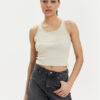 Wrangler топ Logo 112350281 Бежов Slim Fit за Жени цена