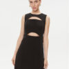 MICHAEL Michael Kors Коктейлна рокля MF381OB3GZ Черен Regular Fit за Жени цена