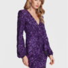 Pinko Коктейлна рокля Burano 100130 Y5LQ Виолетов Regular Fit за Жени цена