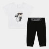 Комплект тишърт и клин Karl Lagerfeld Kids за Момичета