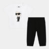 Комплект тишърт и клин Karl Lagerfeld Kids за Момчета цена