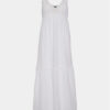 Pieces Лятна рокля Astina 17148071 Бял Regular Fit за Жени цена