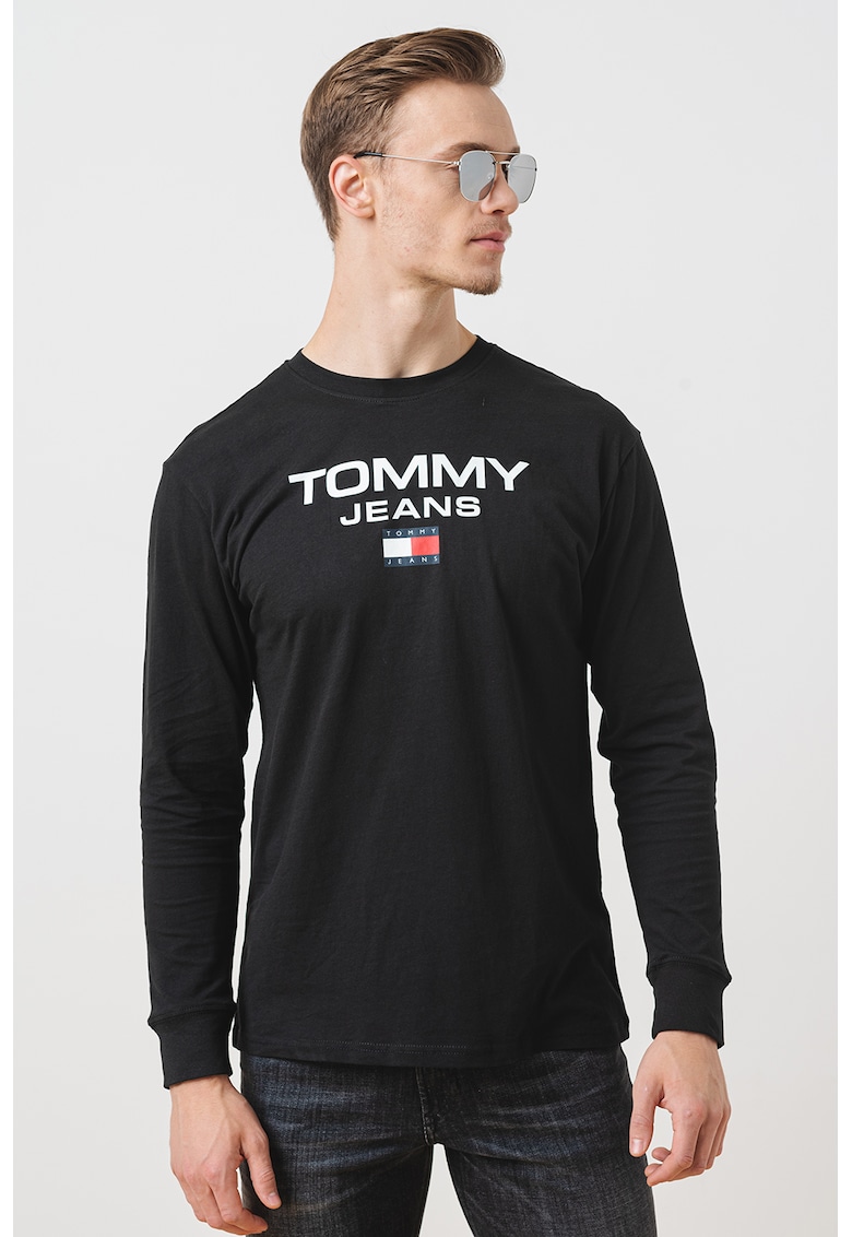Блуза от органичен памук с контрастно лого Tommy Jeans