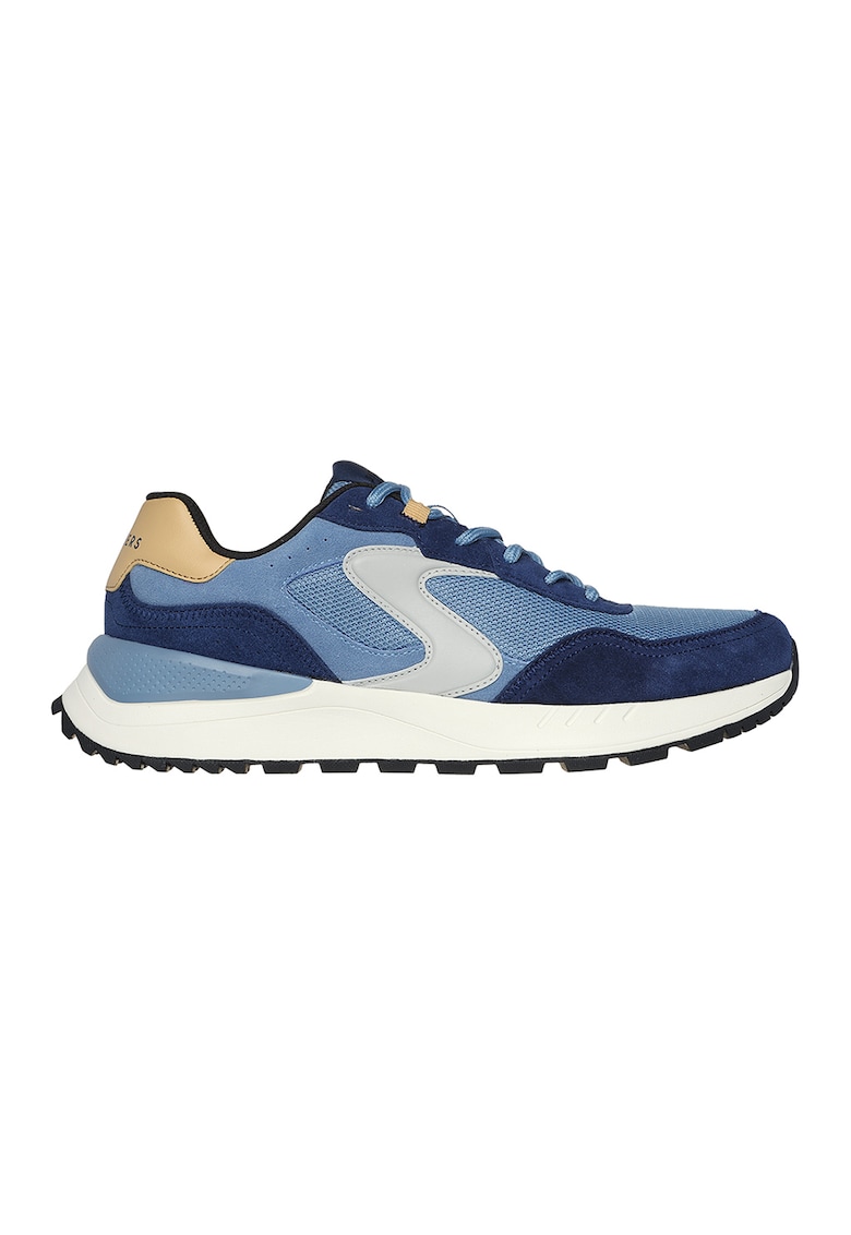 Велурени спортни обувки с мрежести зони Skechers