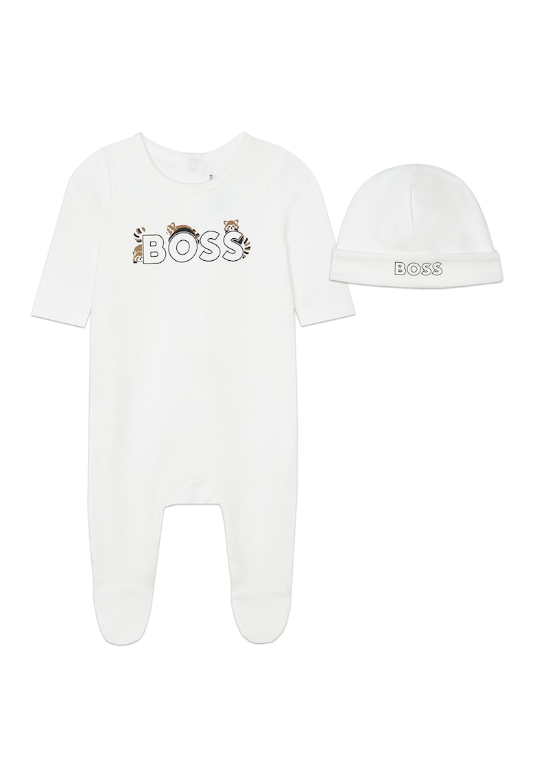Дълга долна пижама и шапка - 2 части BOSS Kidswear