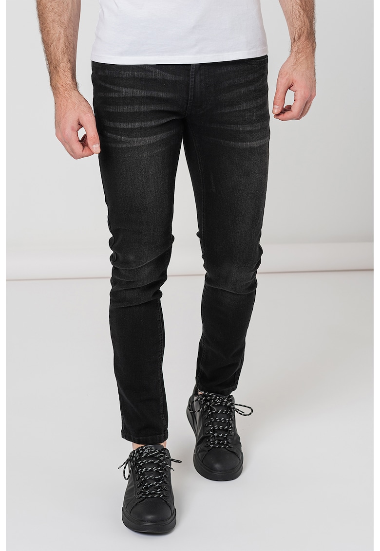Слим дънки Mr. Black със стеснен крачол Denim Project