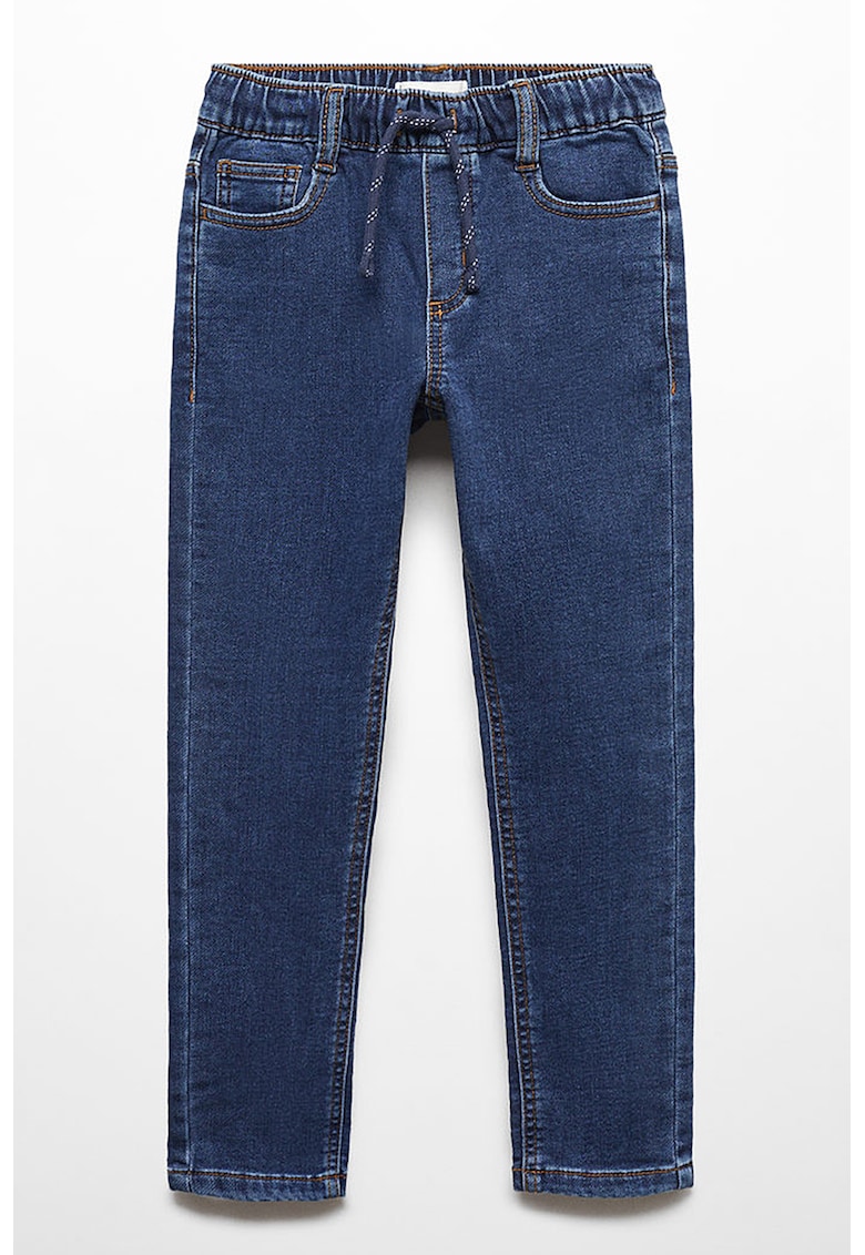 Дънки слим с връзка Mango