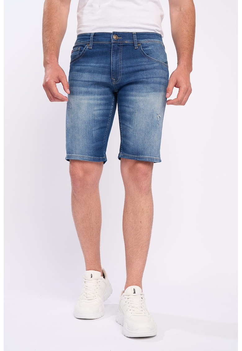 Дънкови бермуди със средна талия Lee Cooper