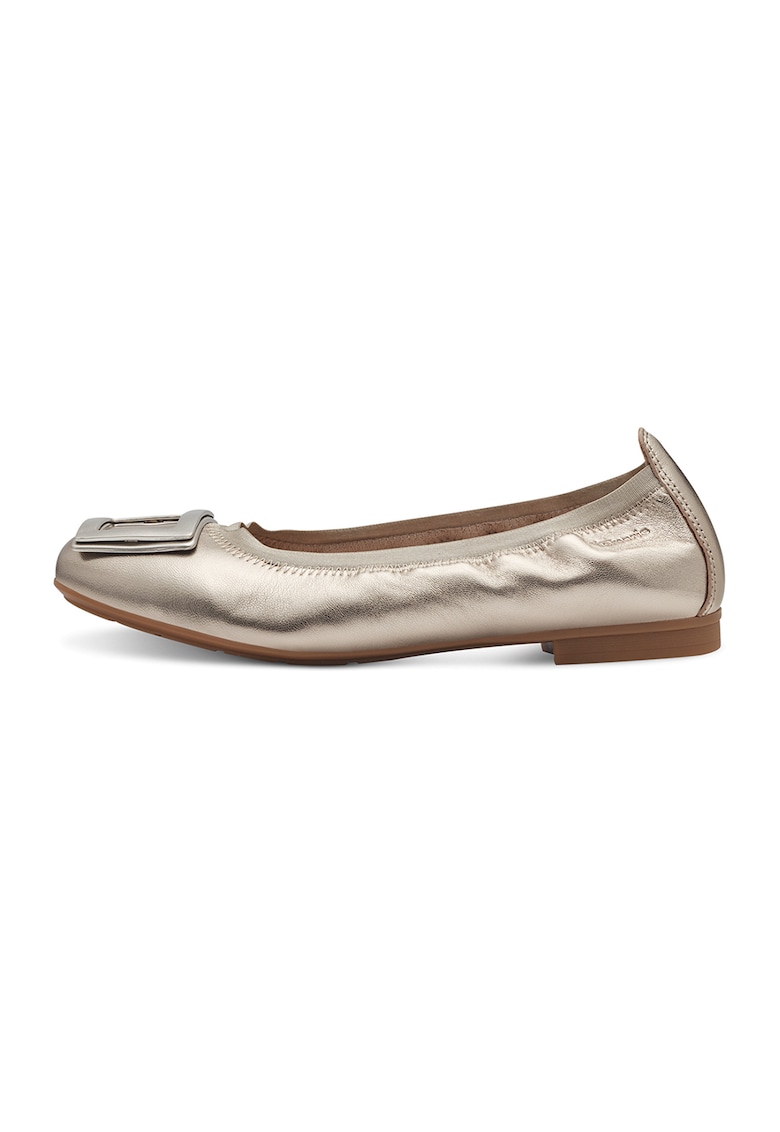 Кожени пантофки с декоративни апликации Tamaris Comfort