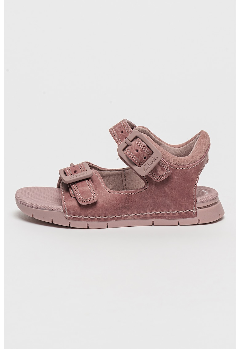 Кожени сандали Baha Beach с тока Clarks