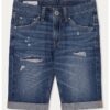 Къс панталон от деним с протрити зони Pepe Jeans London