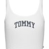 Къс рипсен топ Tommy Jeans