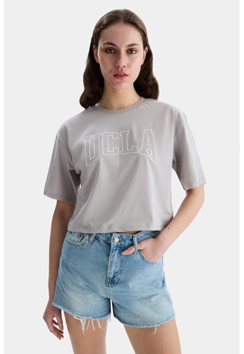 Къса памучна тениска Helena UCLA