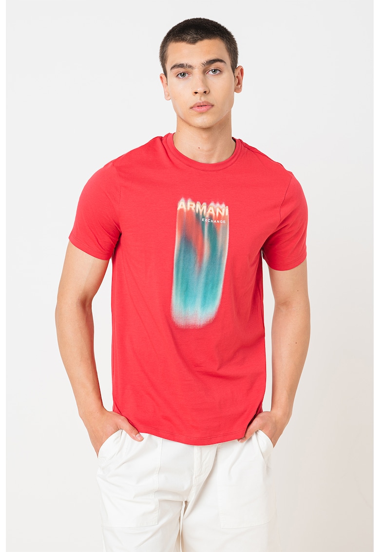 Памучна тениска с лого ARMANI EXCHANGE