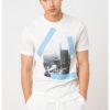 Памучна тениска с шарка ARMANI EXCHANGE