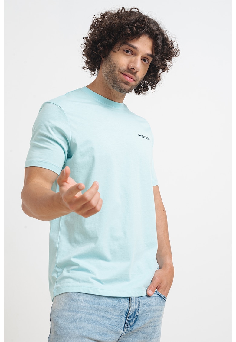 Памучна тениска със стандартна кройка ARMANI EXCHANGE