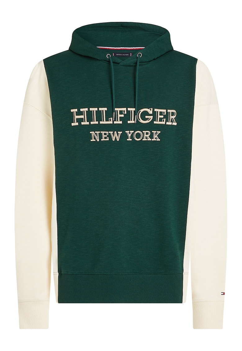 Памучно худи с контрастни ръкави Tommy Hilfiger