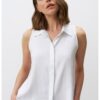 Риза с лен без ръкави JIMMY KEY