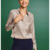 Сатинирана риза със свободна кройка Esprit