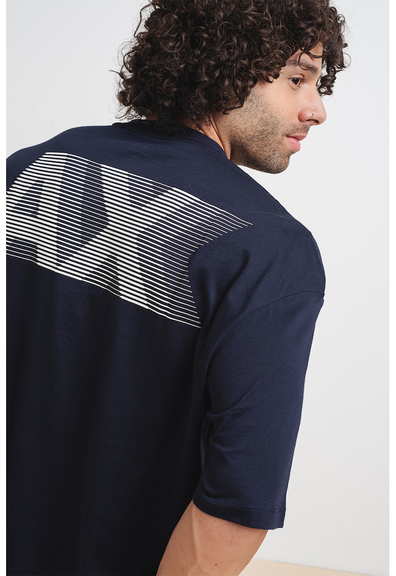 Свободна тениска с шарка на гърба ARMANI EXCHANGE