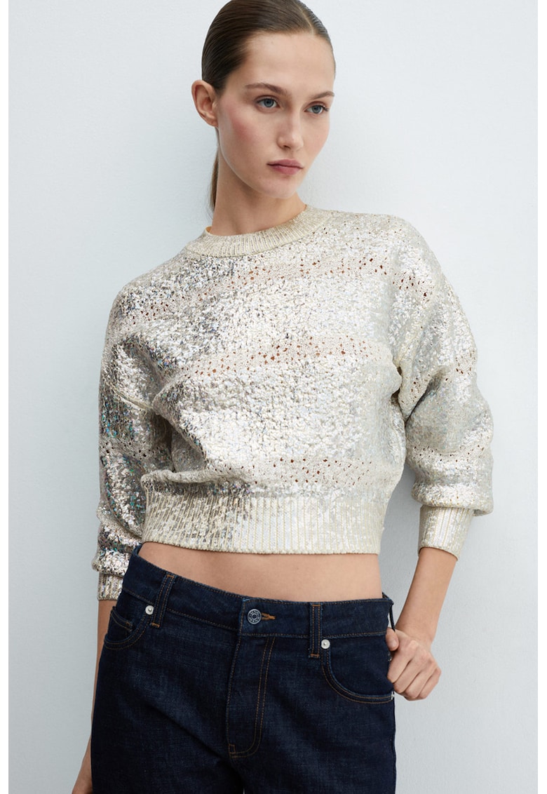 Скъсен пуловер Future Mango