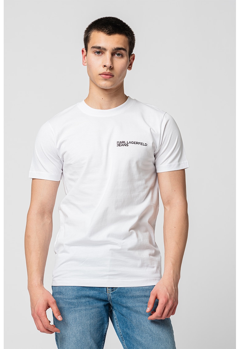 Слим тениска от органичен памук KARL LAGERFELD JEANS