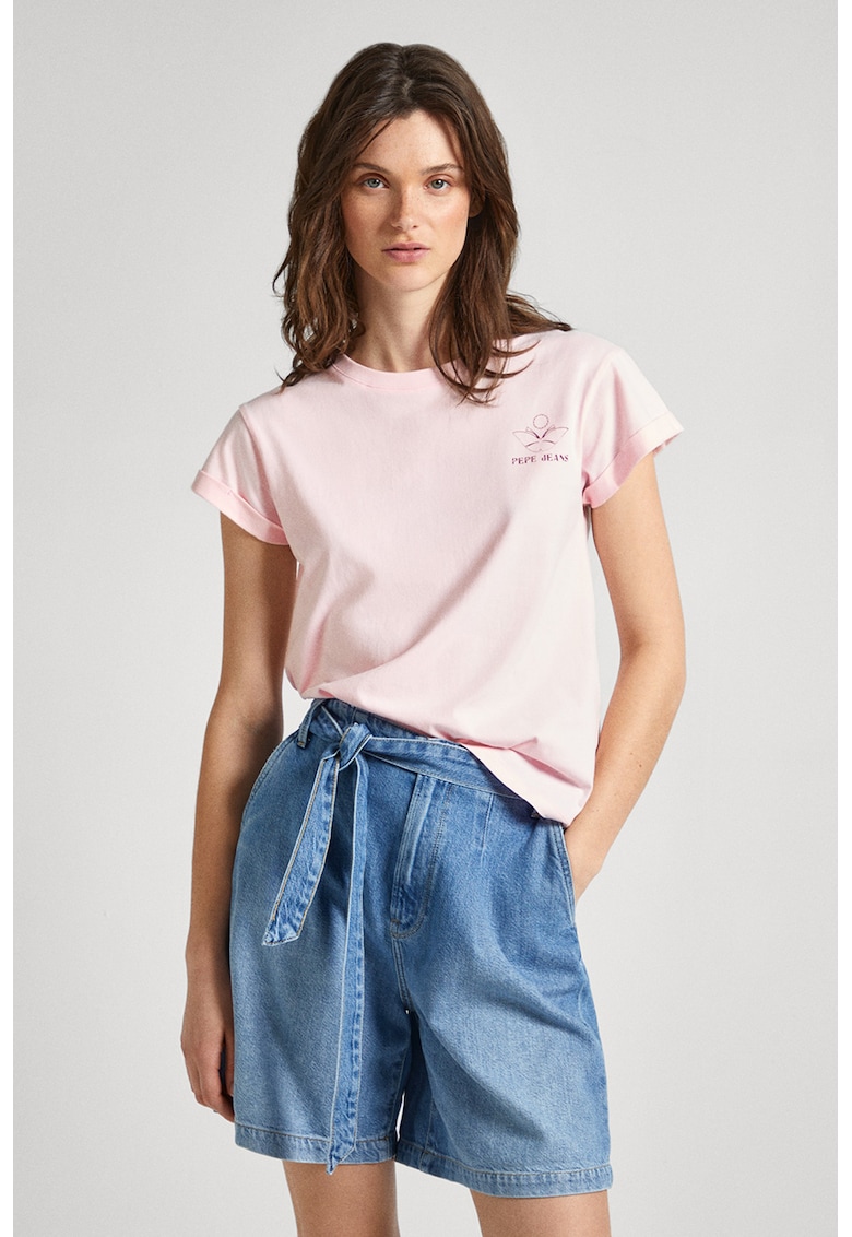 Слим тениска от памук Pepe Jeans London