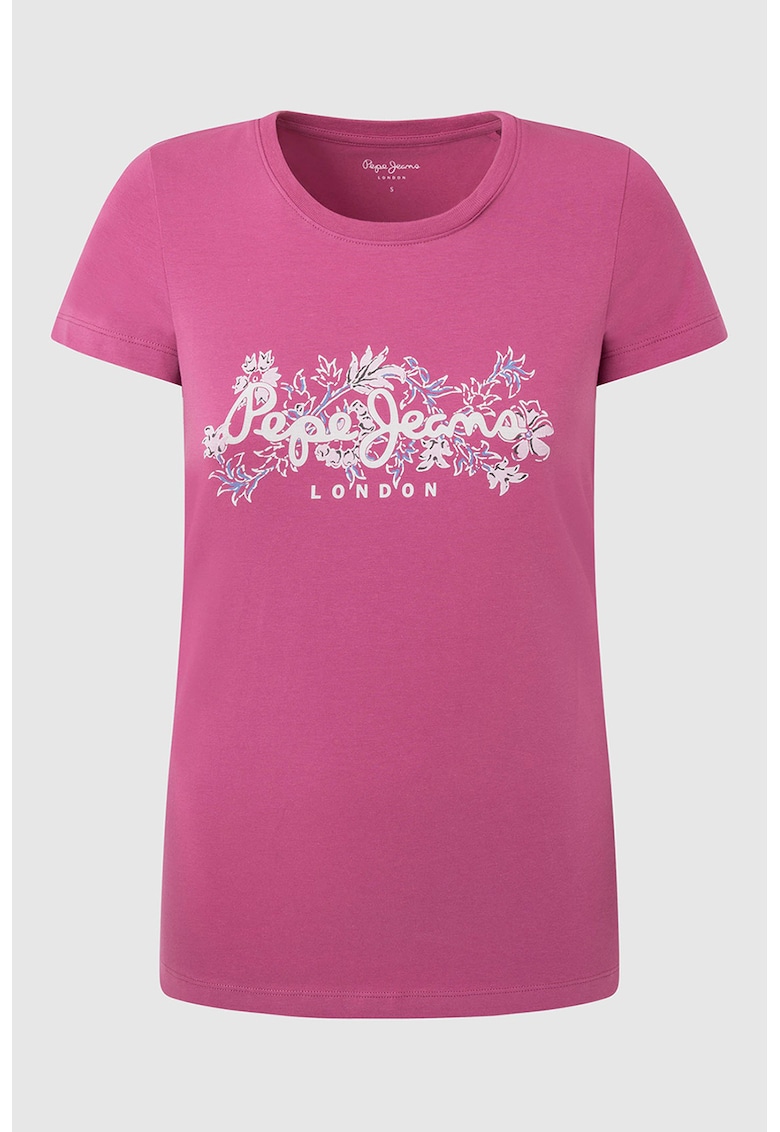 Слим тениска с лого Pepe Jeans London