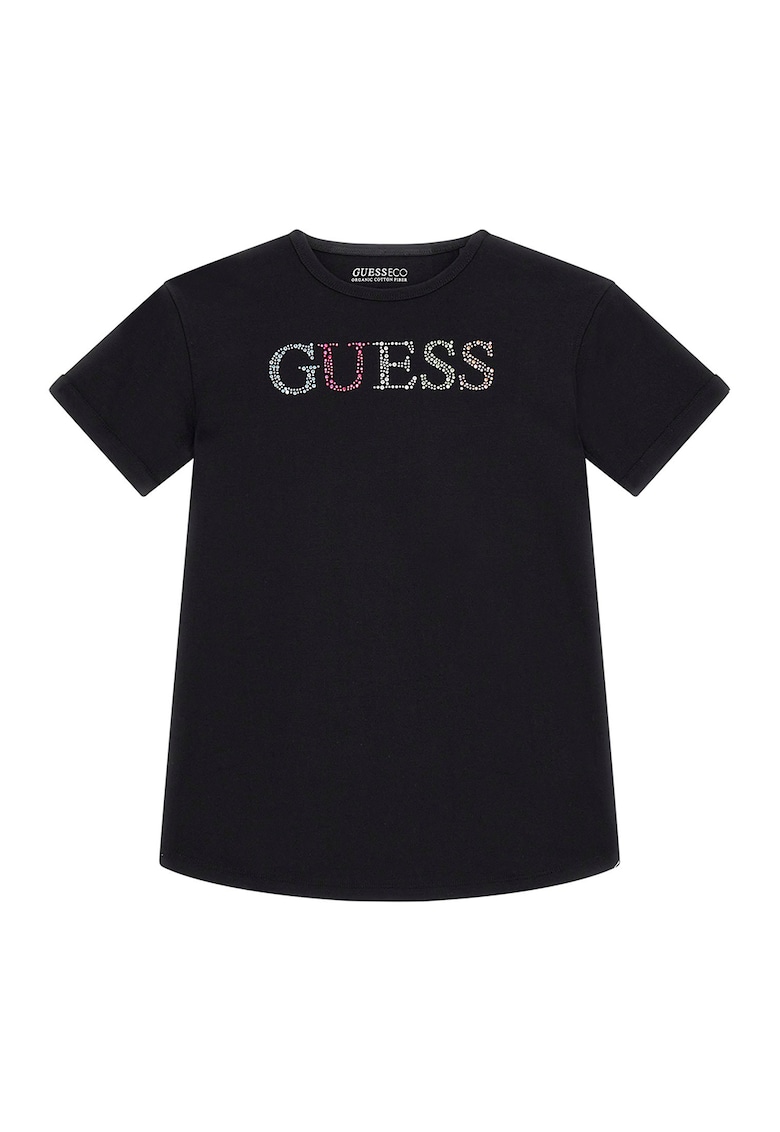Стандартна тениска с декоративни камъни GUESS