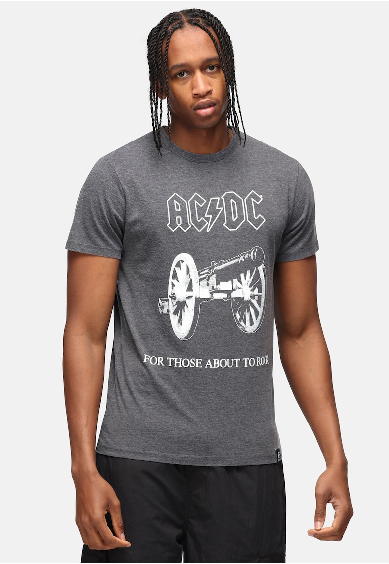 Тениска ACDC 'For Those About Rock' 7595 с принт Recovered