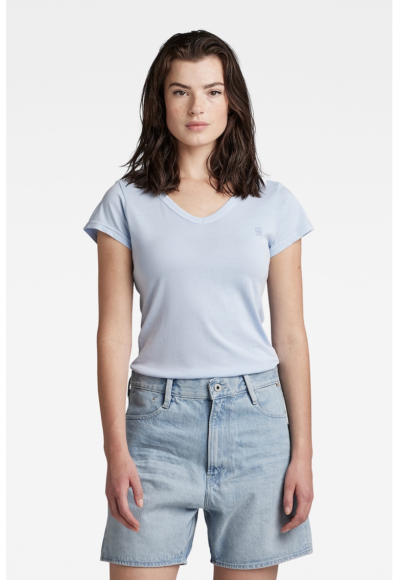 Тениска Eyben от органичен памук с шпиц G-Star RAW