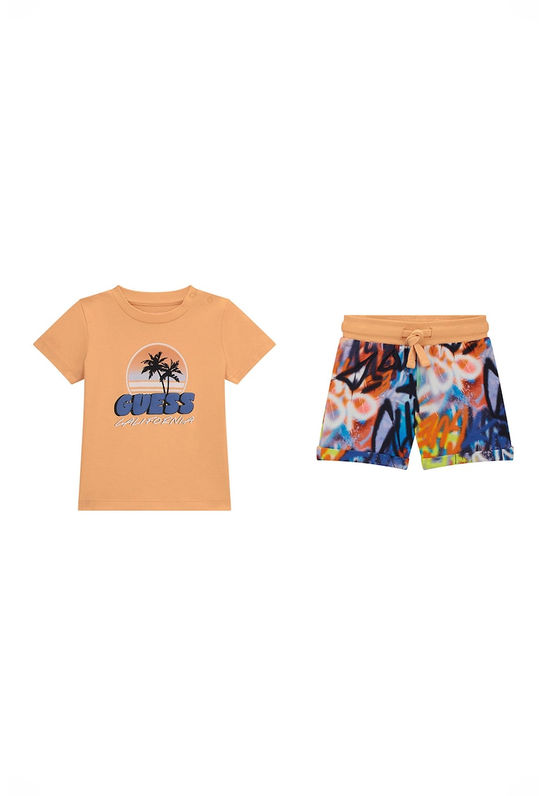 Тениска и шорти с шарка - 2 части GUESS