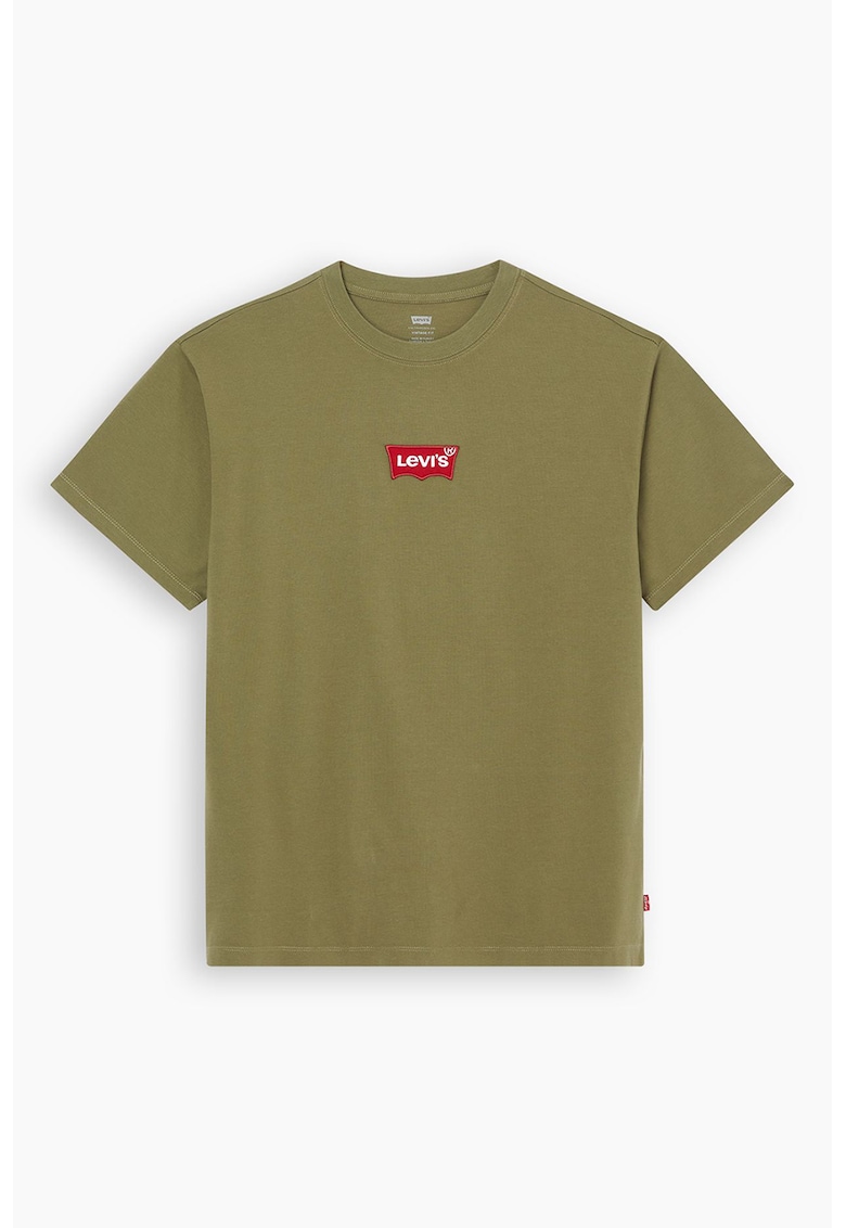 Свободна тениска с бродирано лого Levis