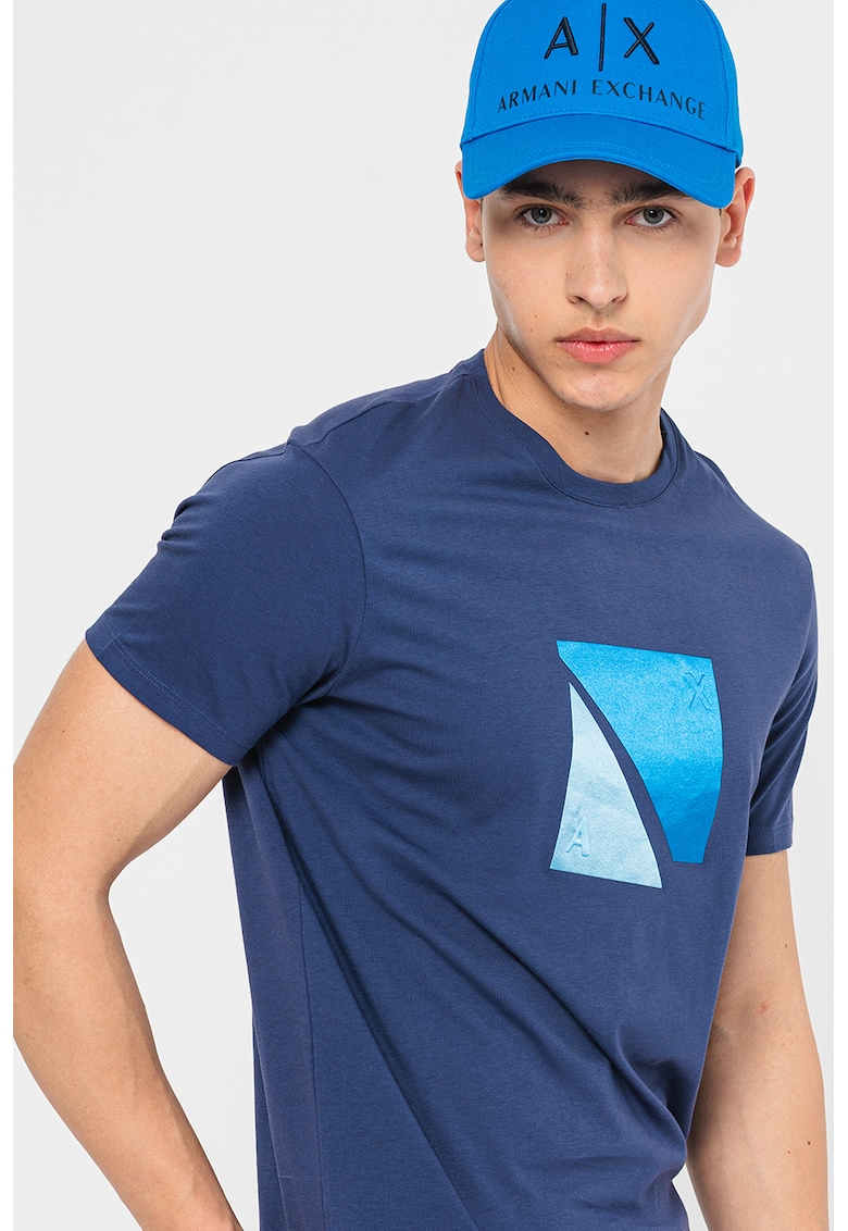 Тениска с овално деколте ARMANI EXCHANGE