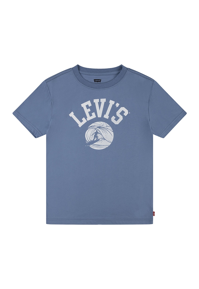 Тениска с овално деколте и лого Levis